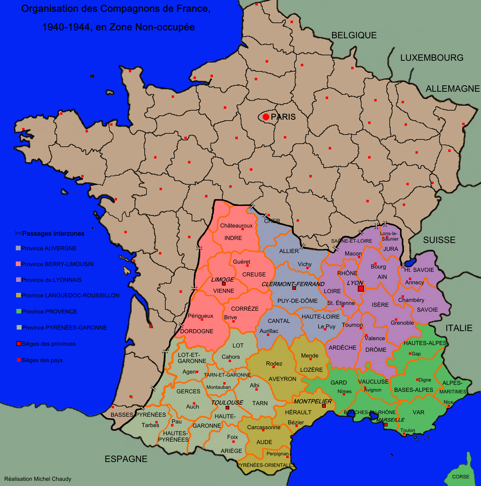carte des Compagnons de France
